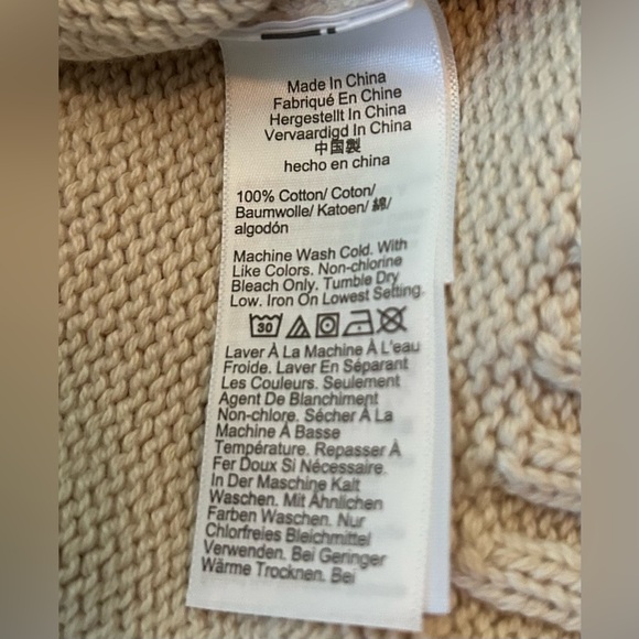 NWT J. Crew Cream 100% Cotton Turtleneck Ribbed-Hem Sweater, Size Medium - Picture 15 of 16